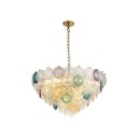 Loft Industry Modern - Rainbow Glass Chandelier